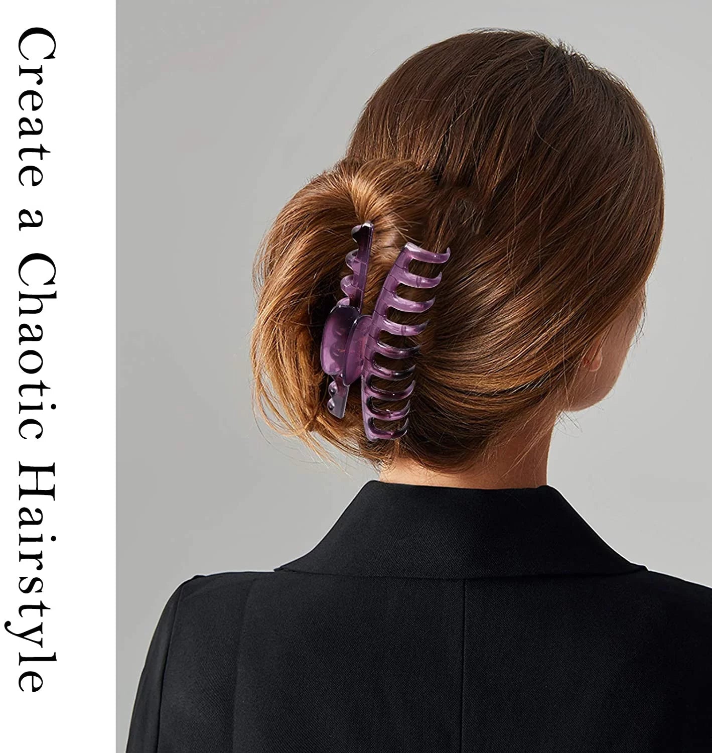 10PCS Hair Claw Clips 4.3" Jumbo Nonslip Clips Large Celluloid Jaw Clamp Tortoise Barrette Strong Hold Hair Accessories for Women Girls Thick/Thin Hair