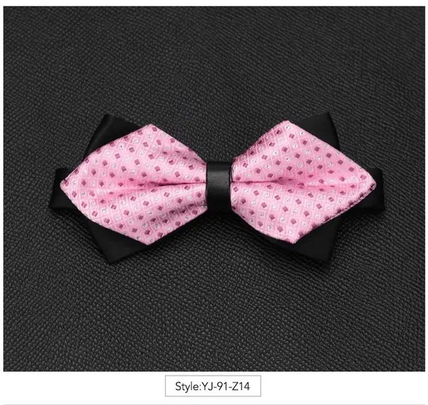 Men Bowtie Newest Butterfly Knot Mens Accessories Luxurious Bow Tie Black Cravat Formal Commercial Suit Wedding Ceremony Ties