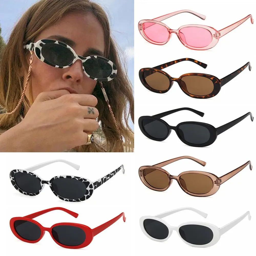 Vintage Sun Glasses Polarized Small Frame Eyewear Fashion Shades Oval Sunglasses Sunglasses for Women