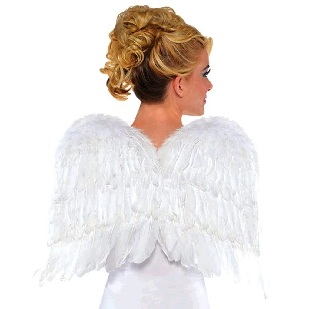 the Sexy Good Teen Angel Accessory Feathers Wings, White, One-Size 22"