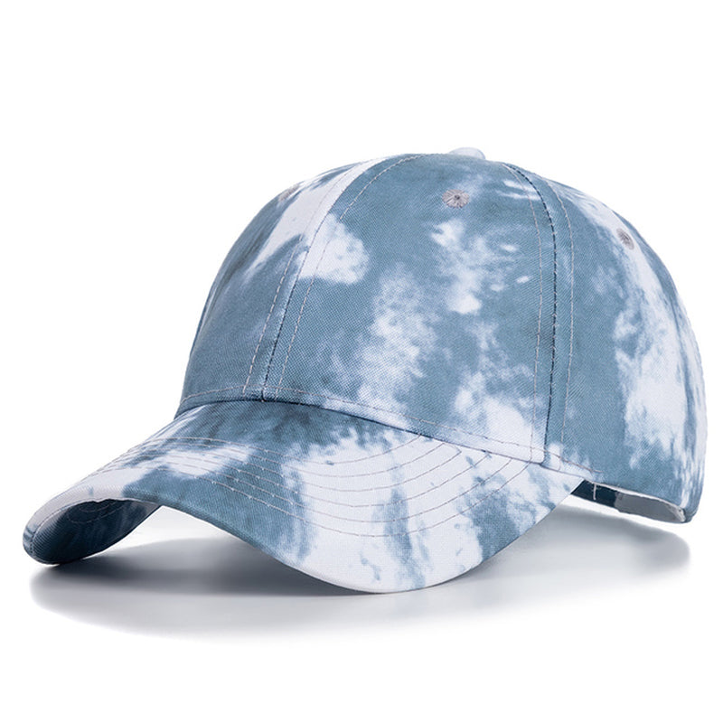 New Fashion Women Tie Dye Cap Multicolor Irregular Print Baseball Cap Female Outdoor Streetwear Summer Caps Hats