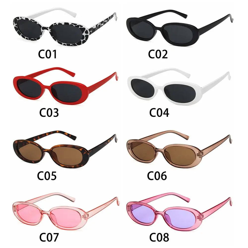 Vintage Sun Glasses Polarized Small Frame Eyewear Fashion Shades Oval Sunglasses Sunglasses for Women