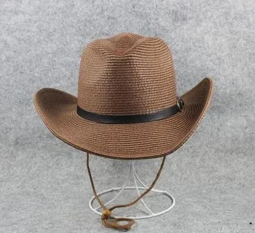 New Extra Large Size 62Cm Foldable Jazz Straw Hat Men and Women Summer Beach Lanyard Sunscreen Outdoor Sports Sun Hat Wholesale