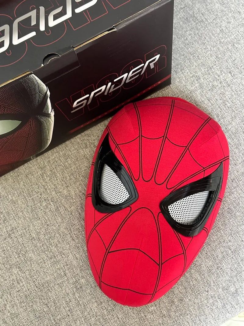 New Spider-Man:No Way Home Spider Man Mask Luxury Helmet Rechargeable Remote Eyes Movable Mask Cosplay Decoration Gift Toys